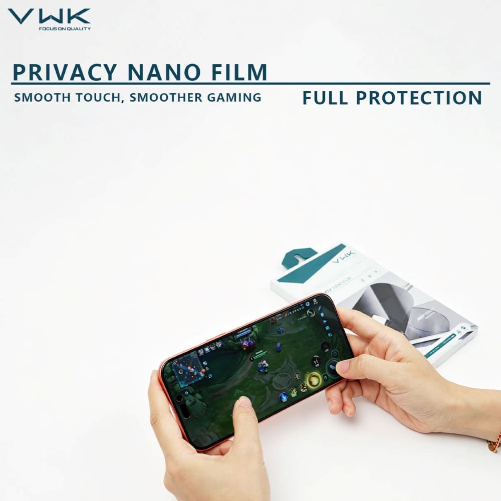 VWK Privacy Nano Matte Film Explosion Proof Tempered Glass - Samsung Series