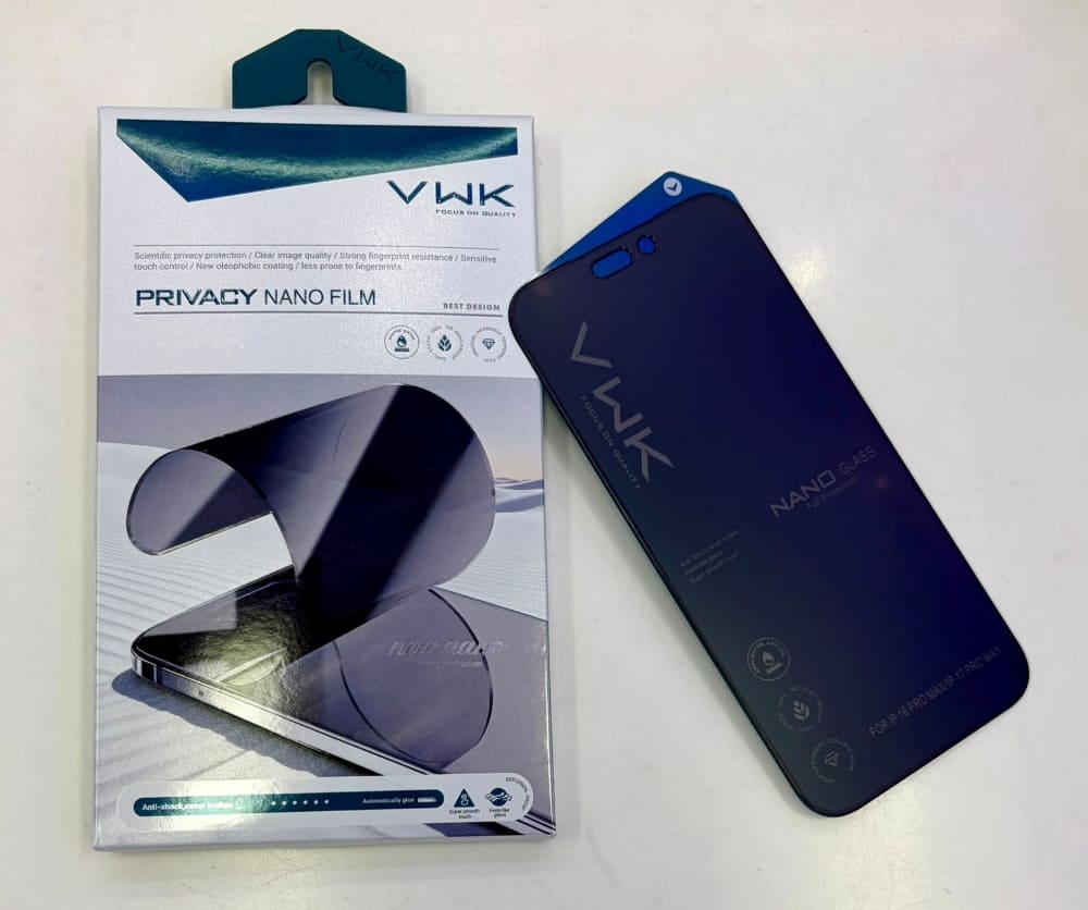 VWK Privacy Nano Matte Film Explosion Proof Tempered Glass - iPhone Series
