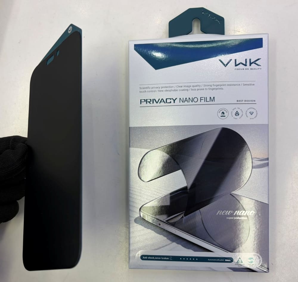 VWK Privacy Nano Matte Film Explosion Proof Tempered Glass - iPhone Series