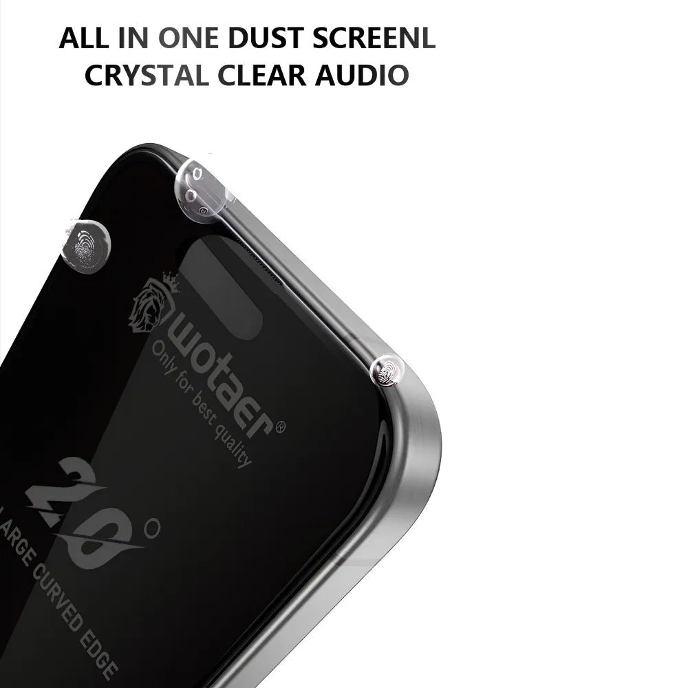 WOTAER 300C Full Curved 20 Degree Privacy Tempered Glass
