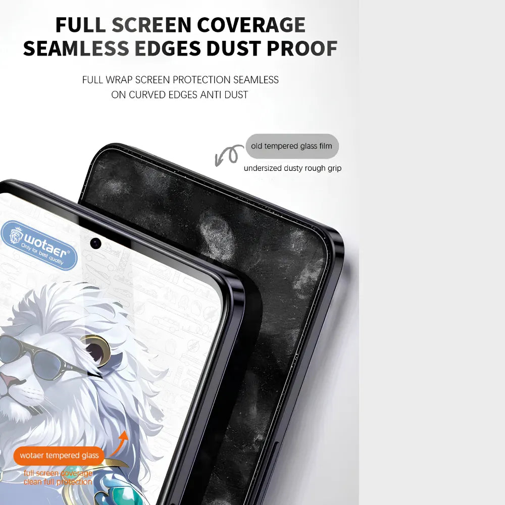 WOTAER Fingerprint Unlock 0.18MM Privacy Tempered Glass