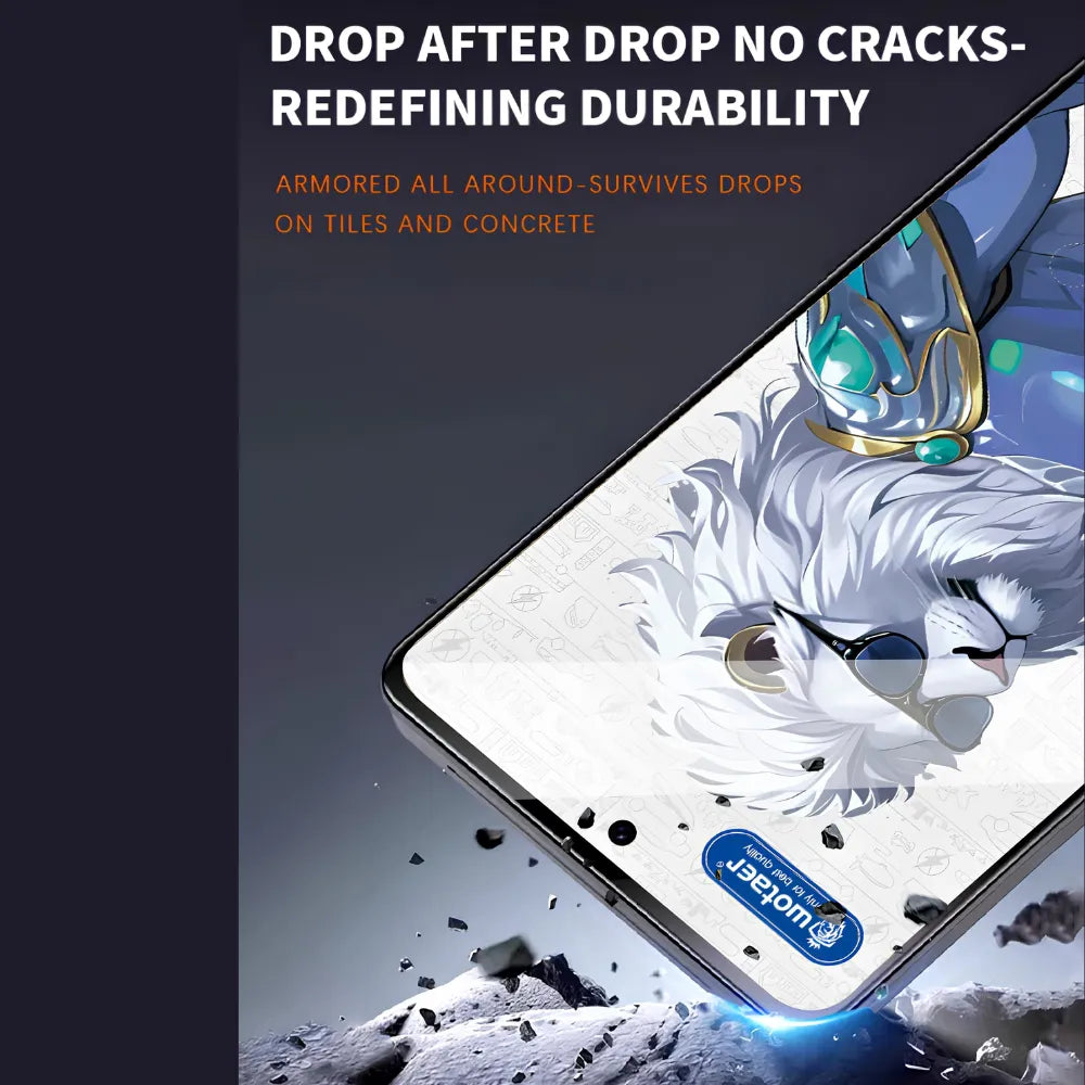 WOTAER Fingerprint Unlock 0.18MM Privacy Tempered Glass