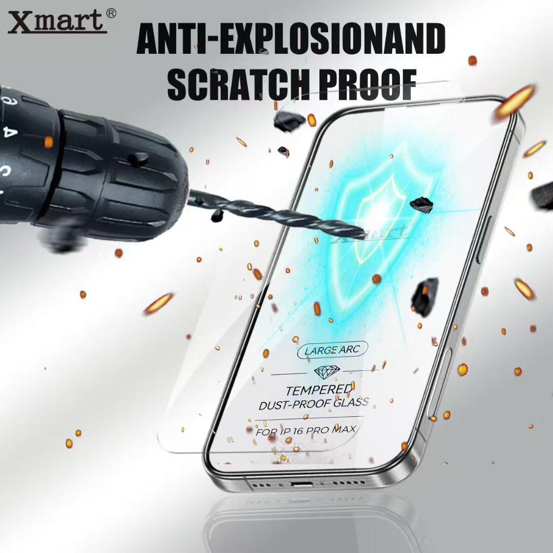 Xmart 3D large Arc Anti-Dust Tempered Glass